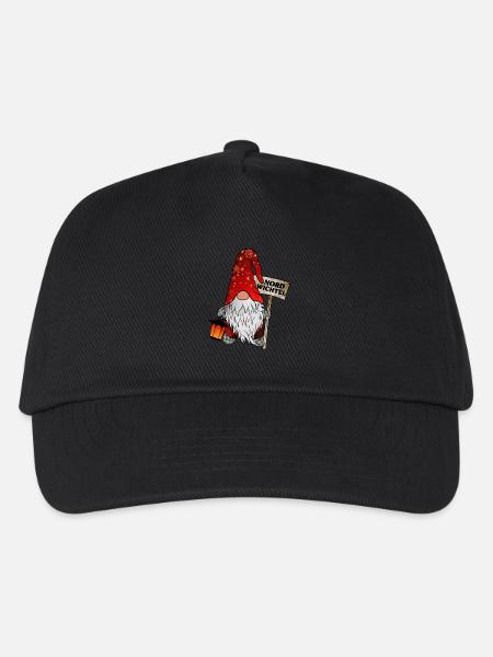 Nord Wichtel Weihnachtgnom mit nordischem Flair - Kinder Basecap - Schwarz