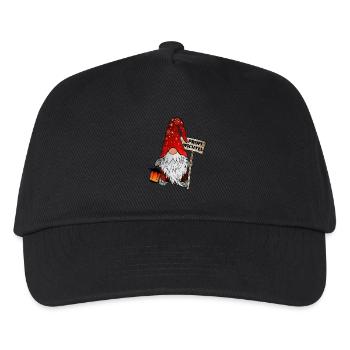 Profi Wichtel – Der professionell Weihnachtsgnom - Kinder Basecap - Schwarz - Vorne