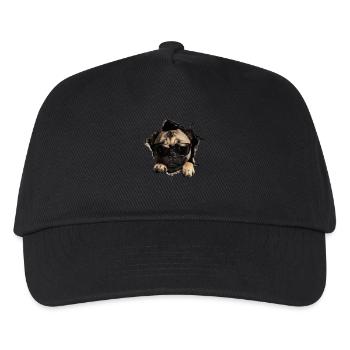 Drôle de chien propriétaire Chien mignon Bouledogue - Casquette de baseball Enfant - noir - Devant