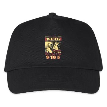 Laborer Not For The Weak Cuz This Ain't No 9 To 5 - Kids’ Baseball Cap - black - Front