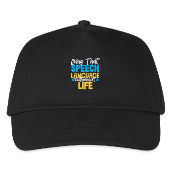 Live the speech therapist life - Kids’ Baseball Cap - black - Front