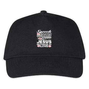 Speech therapist driven by Jesus - Kids’ Baseball Cap - black - Front