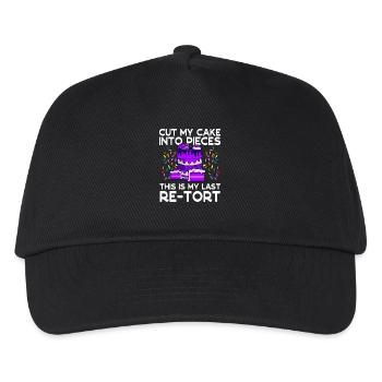 Baker Cut My Cake Last Re-tort Baking - Casquette de baseball Enfant - noir - Devant