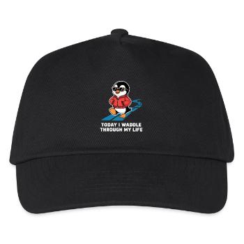 Today I'm waddling through my life - Kids’ Baseball Cap - black - Front