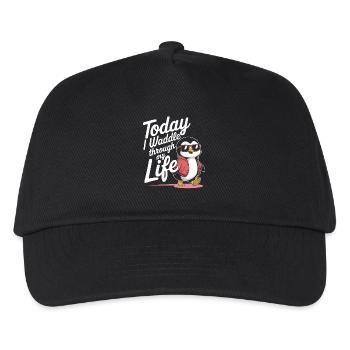 Today I waddle through my life cool - Kids’ Baseball Cap - black - Front