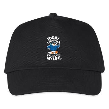 Today I waddle through my life - Kids’ Baseball Cap - black - Front