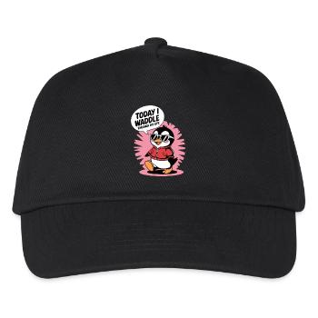 Today I waddle through my life in style - Kids’ Baseball Cap - black - Front
