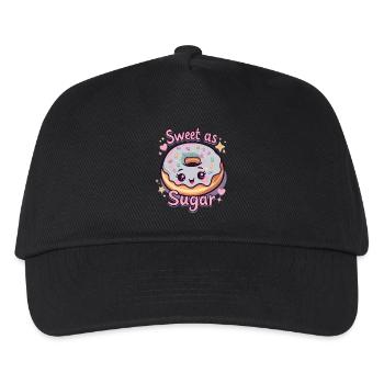 DOUX COMME DU SUCRE - Casquette de baseball Enfant - noir - Devant