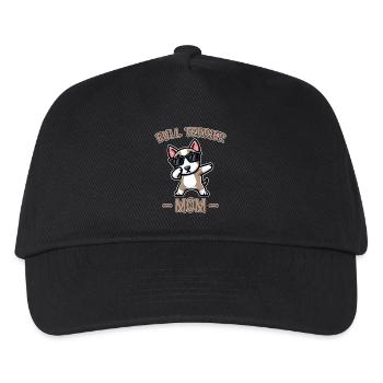 Bullterrier Spruch Lustiges Bullterrier Geschenk - Kinder Basecap - Schwarz - Vorne