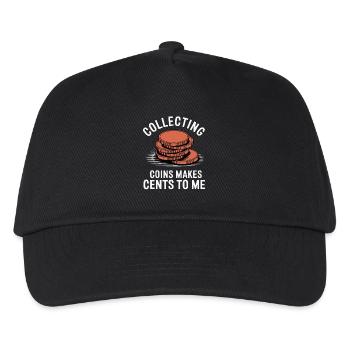 Collectionner des pièces de monnaie a du sens pour moi - Casquette de baseball Enfant - noir - Devant