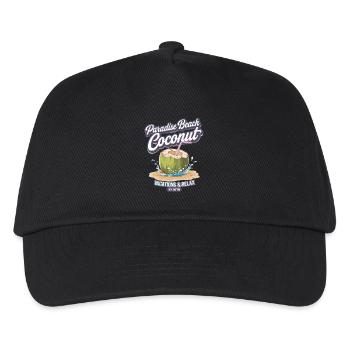 Paradise Beach Coconut Urlaub und Entspannung - Kinder Basecap - Schwarz - Vorne