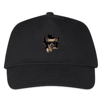 Drôle de chien propriétaire Chien mignon Chihuahua - Casquette de baseball Enfant - noir - Devant