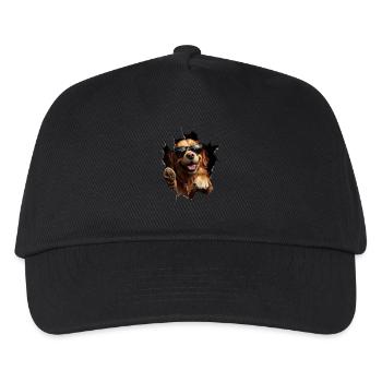 Lustiges Hunde Hundebesitzer Süßer Hund Retriever - Kinder Basecap - Schwarz - Vorne