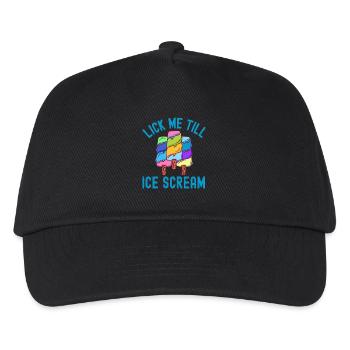 , bis ich frostige Sahne schreie - Kinder Basecap - Schwarz - Vorne