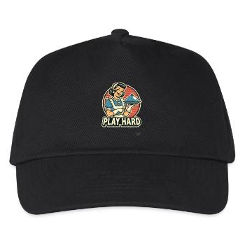 Housewife Cooking Serving Hard Play - Kids’ Baseball Cap - black - Front