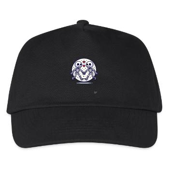 Two skeletons in love - Kids’ Baseball Cap - black - Front