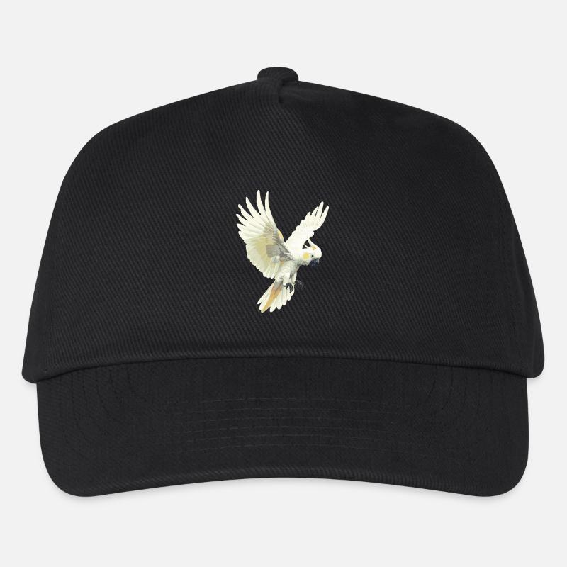 Cockatoo Kakadus Kakadu - Kinder Basecap - Schwarz