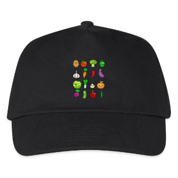 Kawaii vegetables - Kids’ Baseball Cap - black - Front