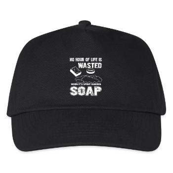 Soap Maker Spent Time On Making Soap - Kids’ Baseball Cap - black - Front