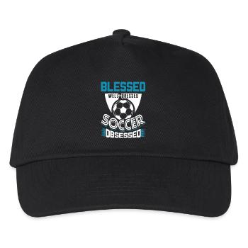 Soccer Well Dressed Soccer Obsessed - Kids’ Baseball Cap - black - Front
