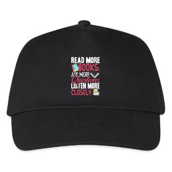 Book Read More Books - Kids’ Baseball Cap - black - Front