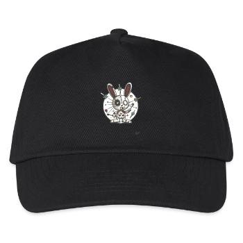 Verrückter Lustiger Voodoo-Hase - Kinder Basecap - Schwarz - Vorne