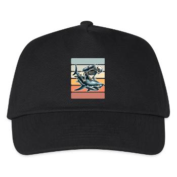 Tauchen Taucher - Kinder Basecap - Schwarz - Vorne