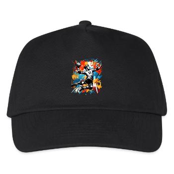 Handball Handballer - Kinder Basecap - Schwarz - Vorne