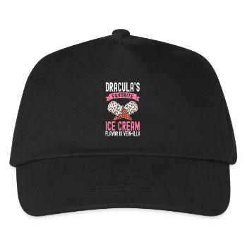 La crème Vein-illa préférée de Dracula - Casquette de baseball Enfant - noir - Devant