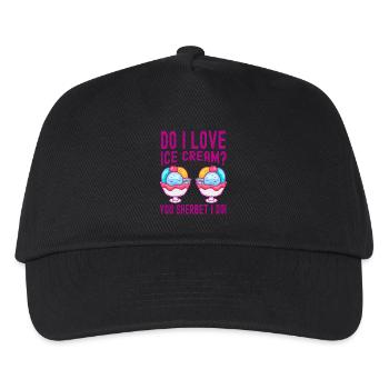 Do I Love You Sherbet I Do Gelato Cream - Kinder Basecap - Schwarz - Vorne
