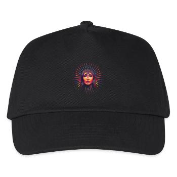 Indianerin Squaw Indianer Frau Indianer Bild - Kinder Basecap - Schwarz - Vorne