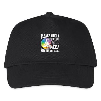 Please Kindly Remove Your Crown Chakra - Kids’ Baseball Cap - black - Front