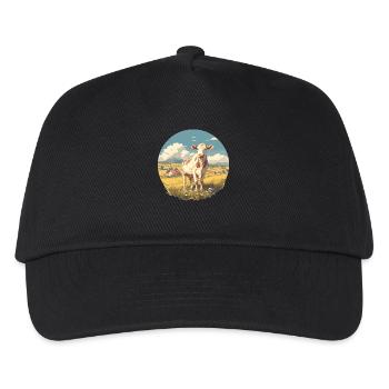 Vaches Vache - Casquette de baseball Enfant - noir - Devant