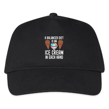 Sherbet In Every Hand Eisbecher Gelato Creme - Kinder Basecap - Schwarz - Vorne