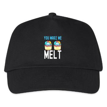 You Make Me Melt Sundae Gelato Cream - Kinder Basecap - Schwarz - Vorne