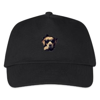 Drôle de chien propriétaire Chien mignon Labrador - Casquette de baseball Enfant - noir - Devant
