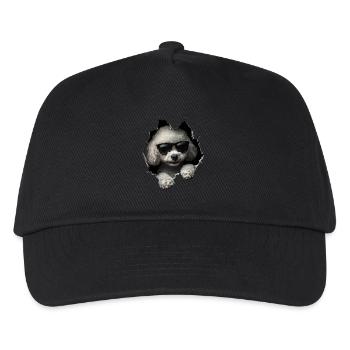 Drôle de chien propriétaire Chien mignon caniche - Casquette de baseball Enfant - noir - Devant