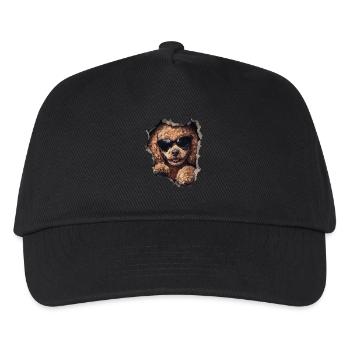 Drôle de chien propriétaire Chien mignon caniche - Casquette de baseball Enfant - noir - Devant