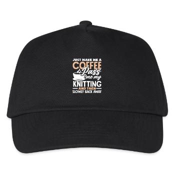 Stricken - Kinder Basecap - Schwarz - Vorne