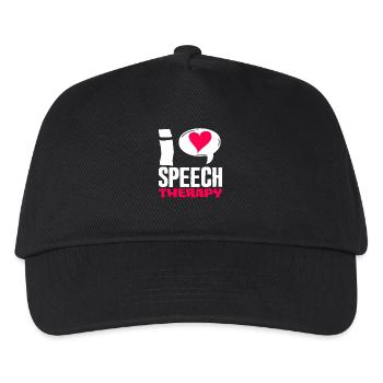 I Love Speech Therapy Speech Therapist - Kids’ Baseball Cap - black - Front