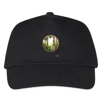 Forêt de bambous dans la forêt de bambous - Casquette de baseball Enfant - noir - Devant