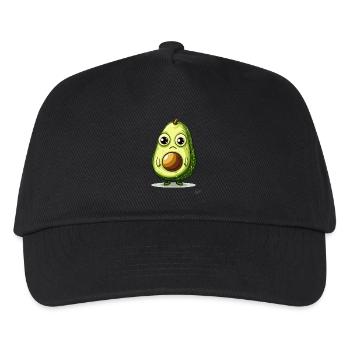 Süße und traurige Avocado - Kinder Basecap - Schwarz - Vorne