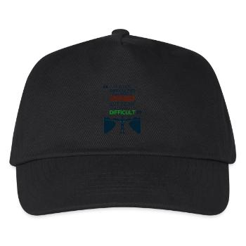 LEBEN - Kinder Basecap - Schwarz - Vorne