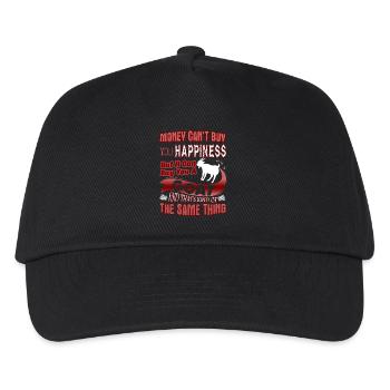 Goat Is Happiness - Kids’ Baseball Cap - black - Front