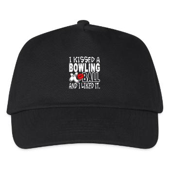 Bowling I Kissed Bowling - Kids’ Baseball Cap - black - Front