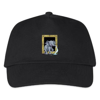 Elephant Elephant Trunk - Kids’ Baseball Cap - black - Front