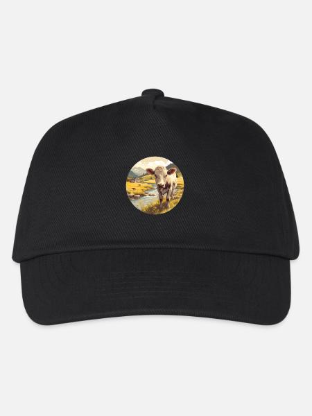 Kühe Kuh - Kinder Basecap - Schwarz