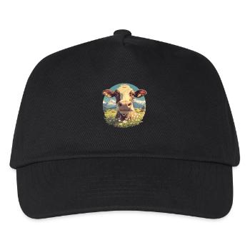 Vaches Vache - Casquette de baseball Enfant - noir - Devant