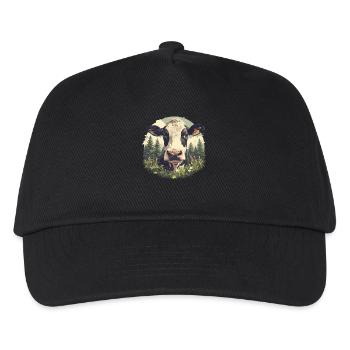 Vaches Vache - Casquette de baseball Enfant - noir - Devant