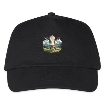 Vaches Vache - Casquette de baseball Enfant - noir - Devant